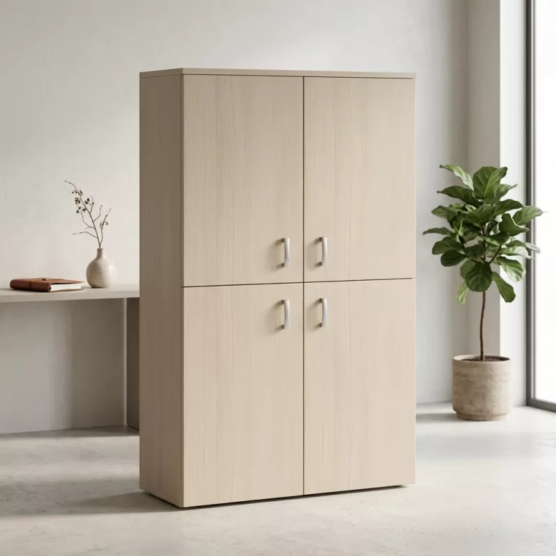 Armoire haute fermée, hauteur 235 cm – So Madrid 4 portes