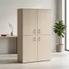Armoire haute fermée, hauteur 235 cm – So Madrid 4 portes
