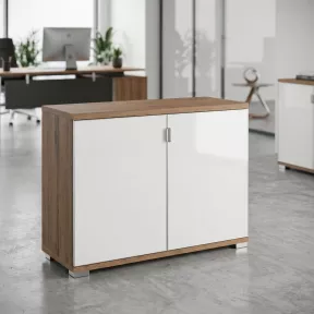 Armoire basse 2 portes en verres 76 cm - So Laroya