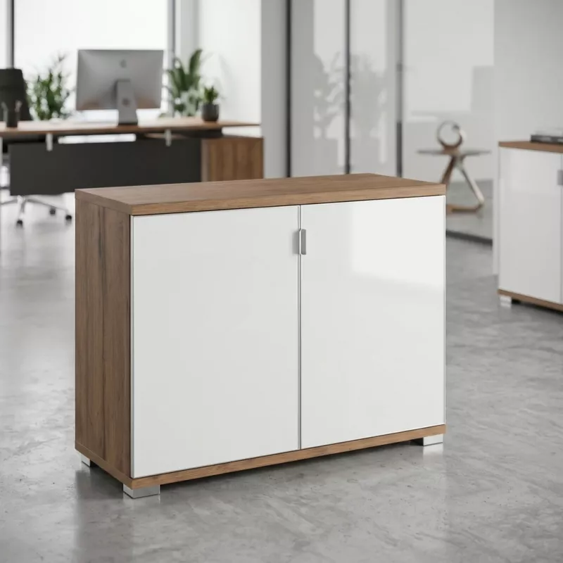 Armoire basse 2 portes en verres 76 cm - So Laroya