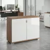 Armoire basse 2 portes en verres 76 cm - So Laroya