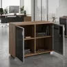 Armoire basse 2 portes en verres 76 cm - So Laroya
