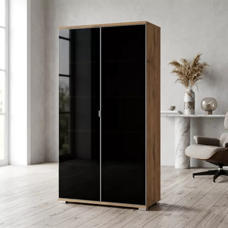 Armoire haute 2 portes en verres 201 cm - So Laroya