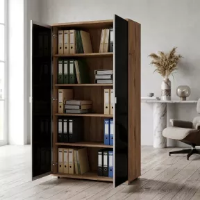Armoire haute 2 portes en verres 201 cm - So Laroya