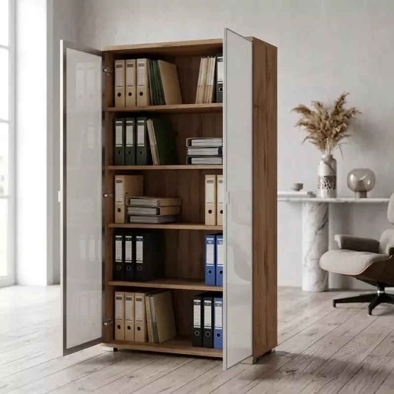 Armoire haute 2 portes en verres 201 cm - So Laroya
