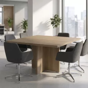 Table de réunion carrée jusqu'à 8 personnes - So Laroya