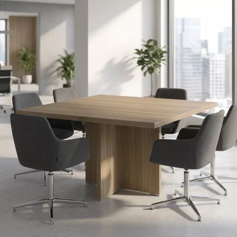 Table de réunion carrée jusqu'à 8 personnes - So Laroya
