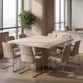 Table de réunion carrée jusqu'à 8 personnes - So Laroya
