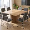 Table de réunion carré jusqu'à 8 personnes - So Laroya