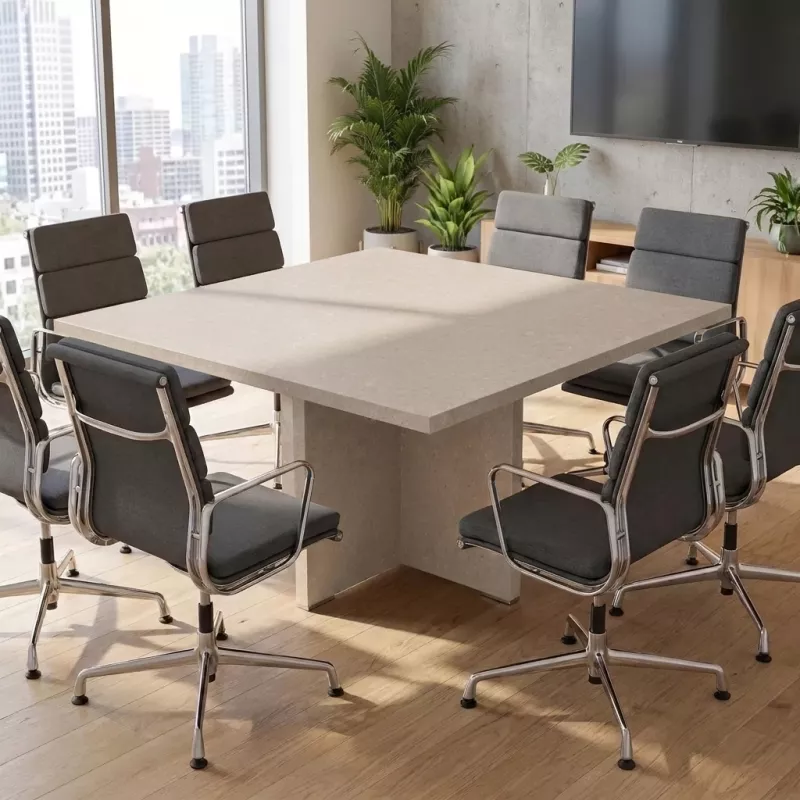 Table de réunion carré jusqu'à 8 personnes - So Laroya