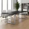 Table de réunion pied cadre métallique 220 x 100 cm So Flora