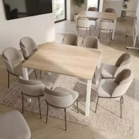 Table de réunion carrée jusqu'à 8 personnes - So Vicar