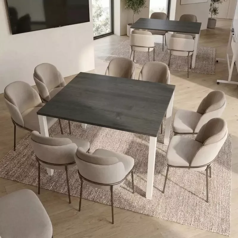 Table de réunion carré jusqu'à 8 personnes - So Vicar