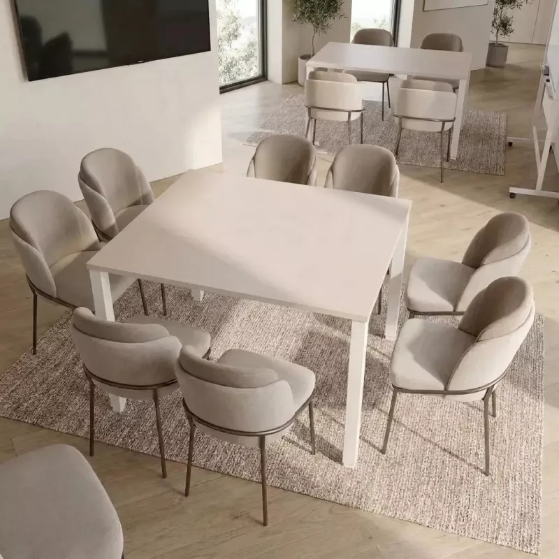 Table de réunion carré jusqu'à 8 personnes - So Vicar