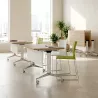 Table de réunion modulable - Rabattable sur roulettes