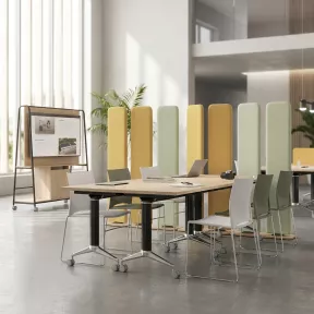 Table de réunion modulable - Rabattable sur roulettes