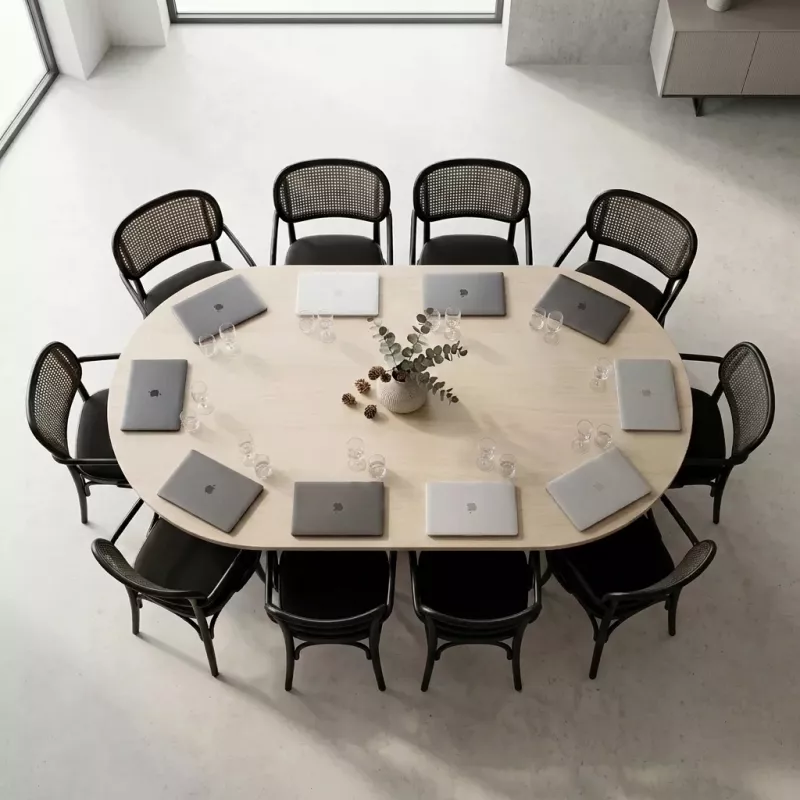 Table de réunion ovale jusqu'à 10 personnes - So Vigo