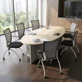 Table de réunion - Forme elliptique