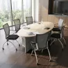 Table de réunion - Forme elliptique