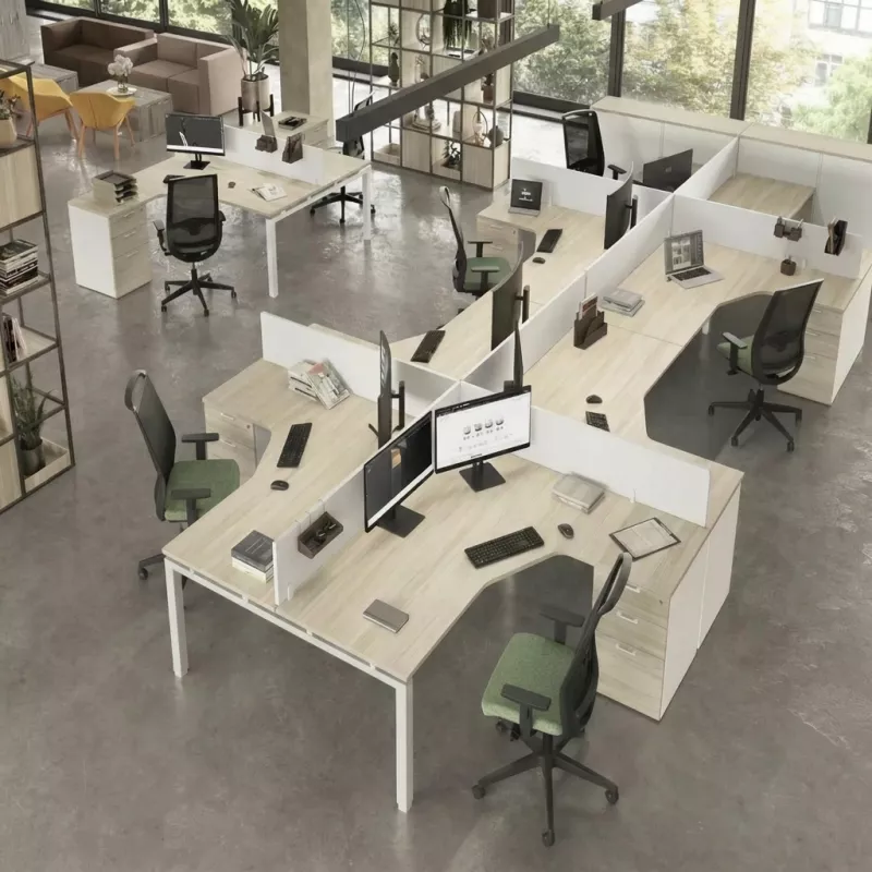Bureau bench vis-à-vis compact à partir de 2 postes – So Murcia