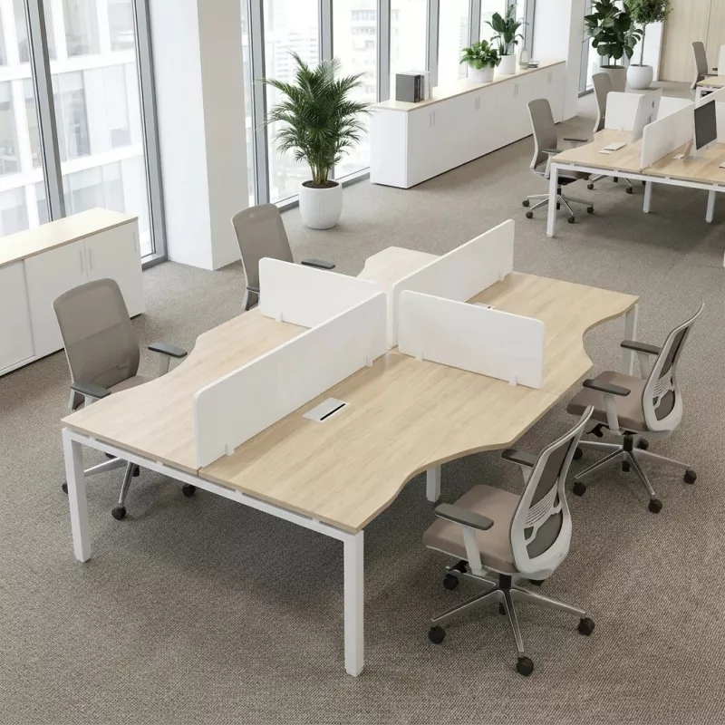 Bureau bench vis-à-vis compact à partir de 2 postes – So Murcia