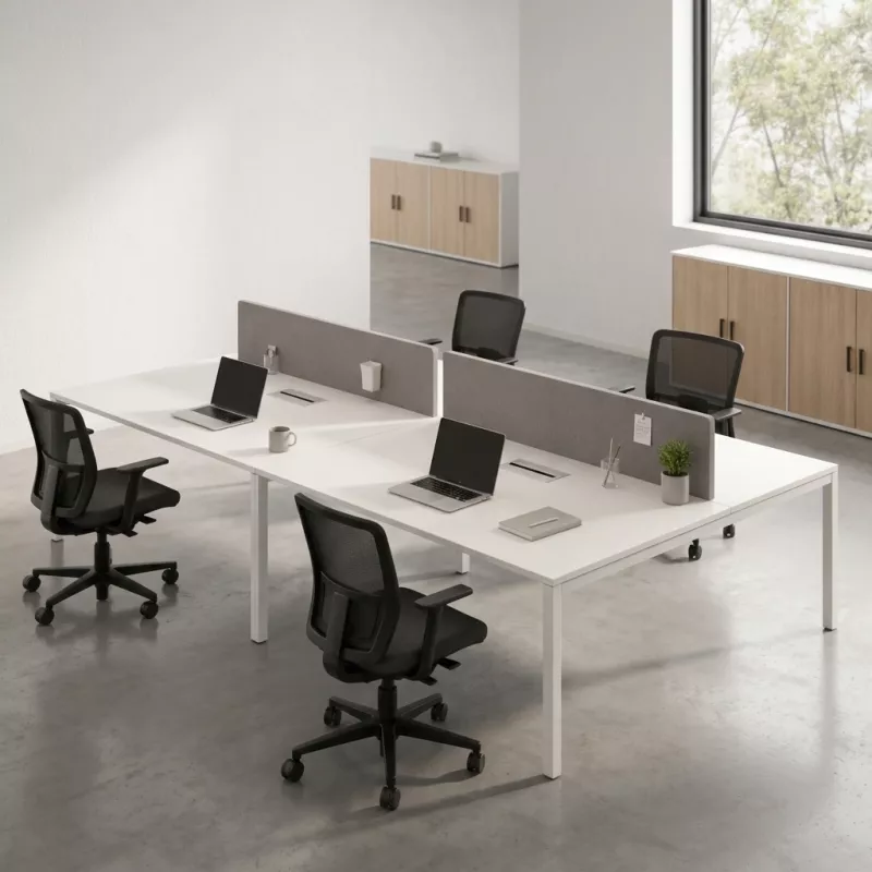 Bureau bench vis-à-vis, 4 postes - So Vicar
