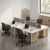 Bureau bench vis-à-vis 4 postes - So Vicar