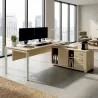 Bureau individuel sur crédence avec goulotte - So Sierro