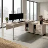 Bureau individuel sur crédence avec goulotte - So Sierro