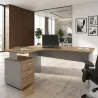 Bureau d'angle compact, avec caisson porteur - So Vigo