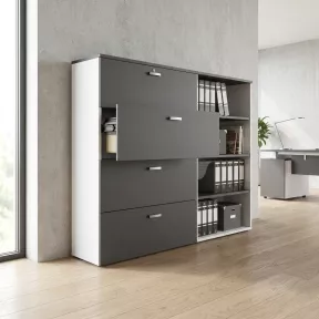 Meuble 4 tiroirs pour dossiers suspendus – hauteur 158 cm – So Madrid