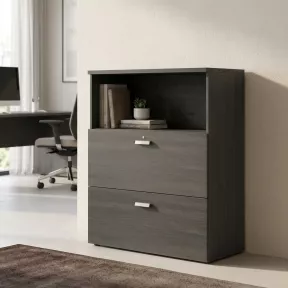 Armoire semi-ouverte, pour dossier suspendu , hauteur 120 cm – So Madrid