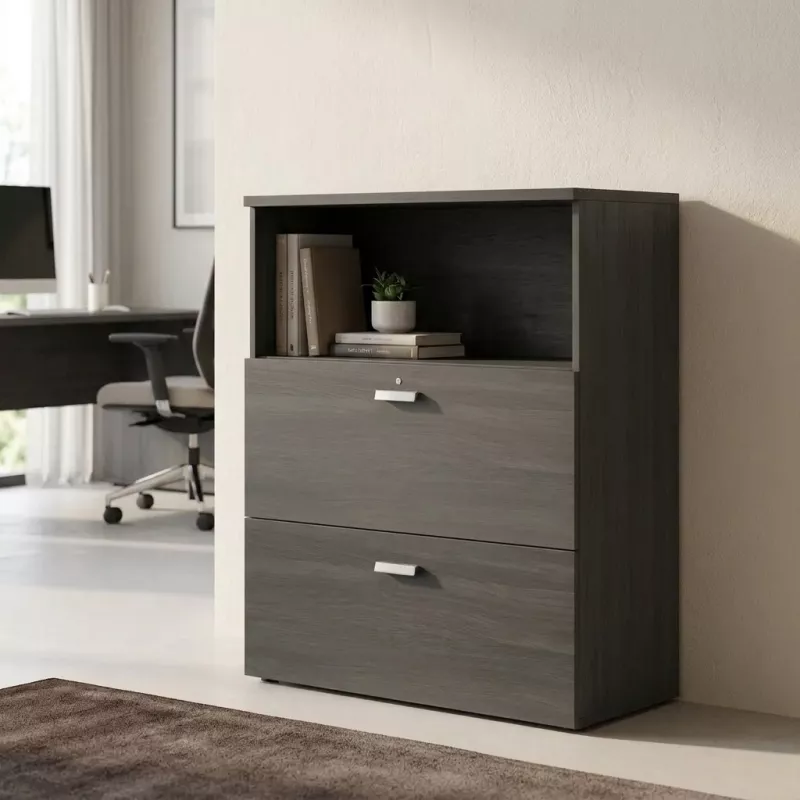 Armoire semi-ouverte, pour dossier suspendu , hauteur 120 cm – So Madrid