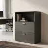 Armoire semi-ouverte, pour dossier suspendu , hauteur 120 cm – So Madrid