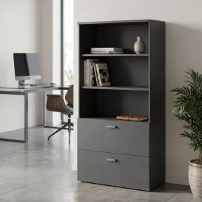 Armoire semi-ouverte, dossiers suspendus, hauteur 196 cm – So Madrid