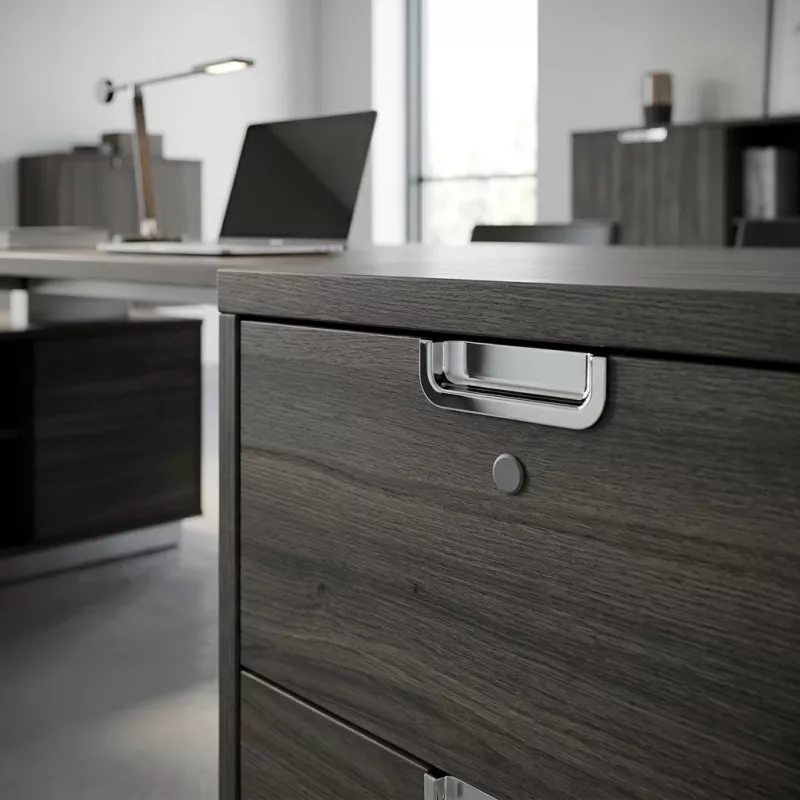 Armoire basse 2 tiroirs à dossiers suspendus, l 100 x h 76 cm - So Laroya