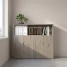 Armoire semi-ouverte, portes poussoirs, hauteur 120 cm – So Madrid