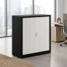 Armoire basse métallique, 2 étagères,  hauteur 100 cm – So Salamanca