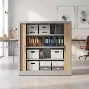 Armoire moyenne métallique, 3 étagères, hauteur 135 cm – So Salamanca