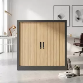 Armoire moyenne métallique, 3 étagères, hauteur 135 cm – So Salamanca