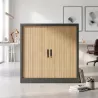 Armoire moyenne métallique, 3 étagères, hauteur 135 cm – So Salamanca