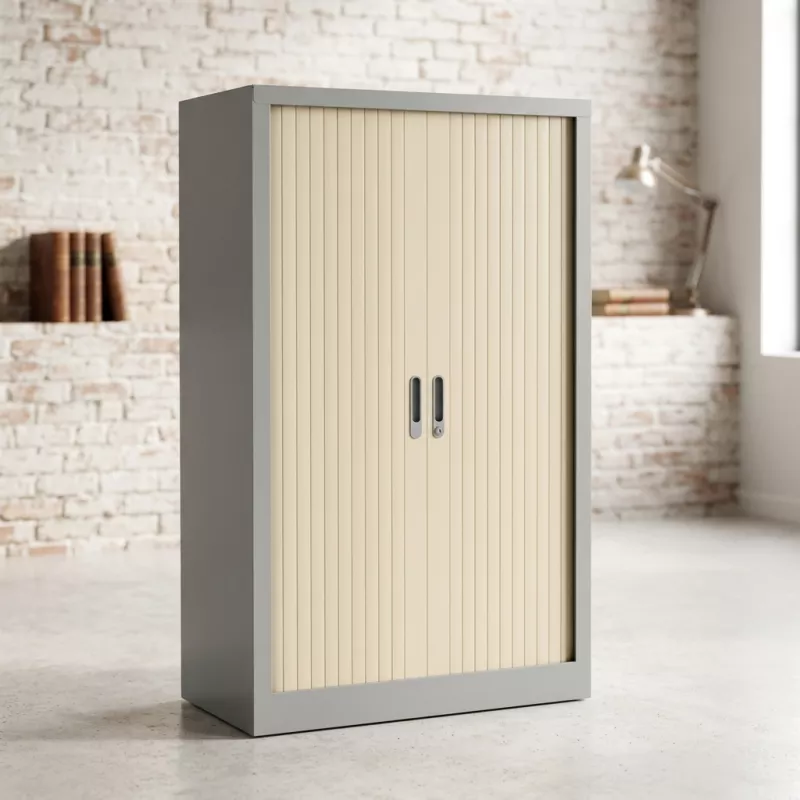 Armoire haute métallique, 4 étagères, hauteur 160 cm – So Salamanca