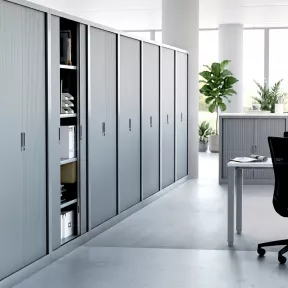Armoire haute métallique, 4 étagères, hauteur 160 cm – So Salamanca