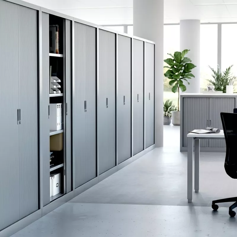 Armoire haute métallique, 4 étagères, hauteur 160 cm – So Salamanca