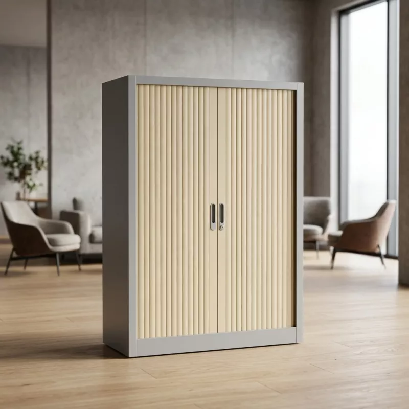 Armoire haute métallique, 4 étagères, hauteur 198 cm – So Salamanca