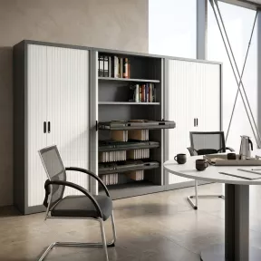 Armoire haute métallique, 4 étagères, hauteur 198 cm – So Salamanca