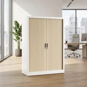 Armoire haute métallique, 4 étagères, hauteur 198 cm – So Salamanca