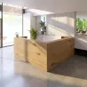 Banque d'accueil d'angle, avec réhausse - So Ragol +