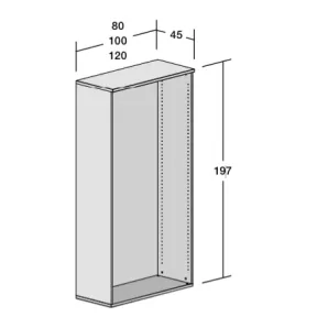 Armoire haute ouverte, hauteur 196 cm – So Madrid