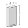 Armoire haute ouverte, hauteur 196 cm – So Madrid